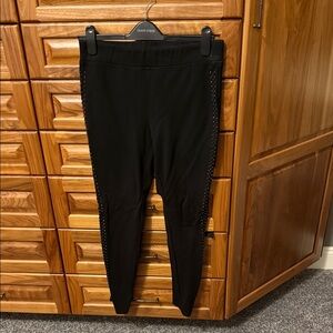 Joseph Ribkoff Black Leggings with Studded Detail